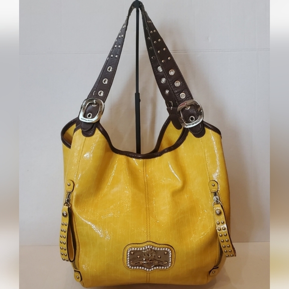 ๐พ๐"Think FALL"๐๐พKathy Van Zeeland Purse, Sunny Yellow, EUC - Picture 2 of 11